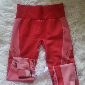 Red Gymshark Leggings